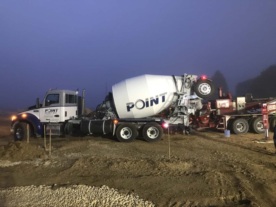 point ready mix cement truck - commercial concrete services